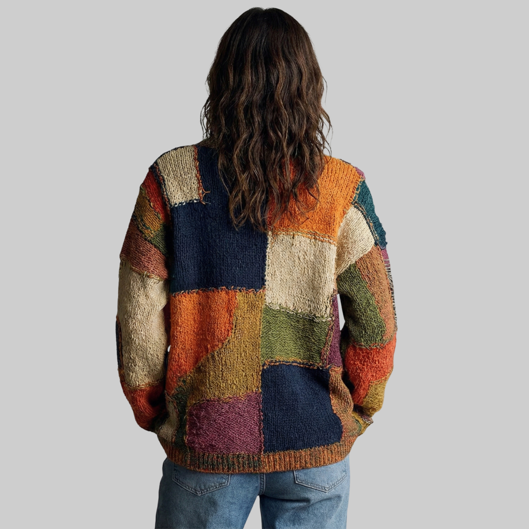 Zaira™ | Artistic Sweater with Feline Motif