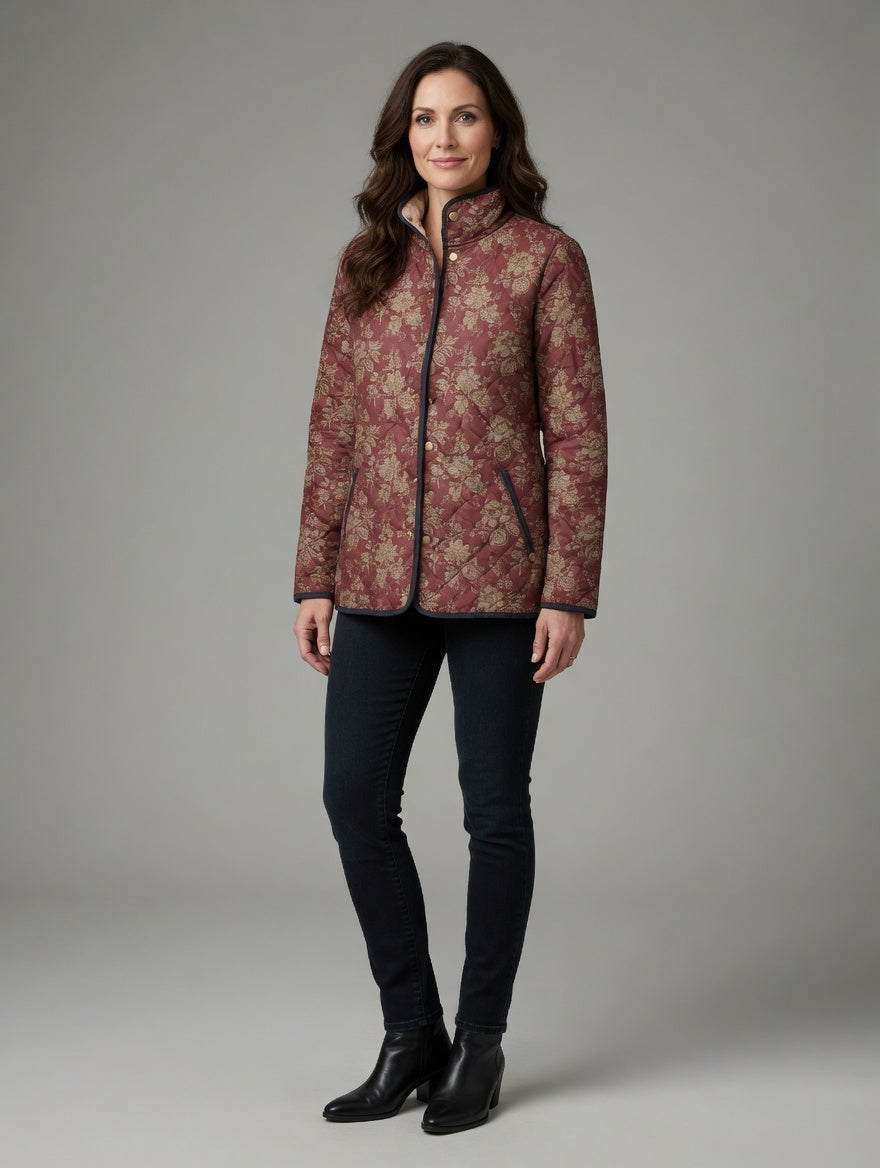 KARA™ | Retro Floral Print Jacket