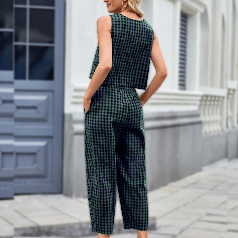 HARPER - CHECKED LOUNGE SET