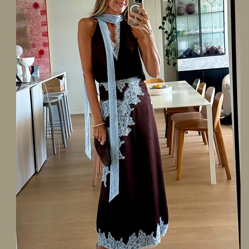 OLIVIA - TRIM TWO-PIECE MAXI SET
