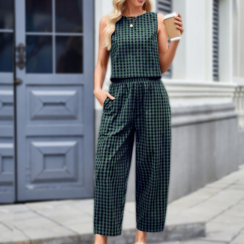 HARPER - CHECKED LOUNGE SET