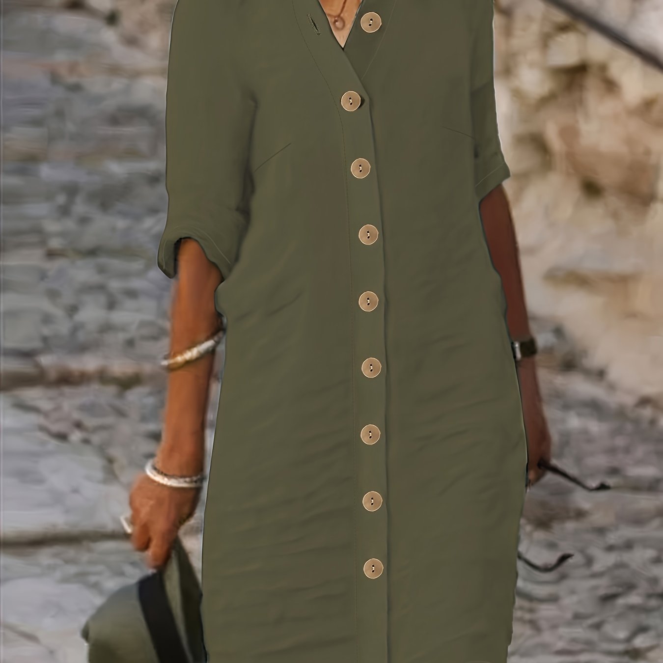 Mirella – Button-Down Shirt Dress