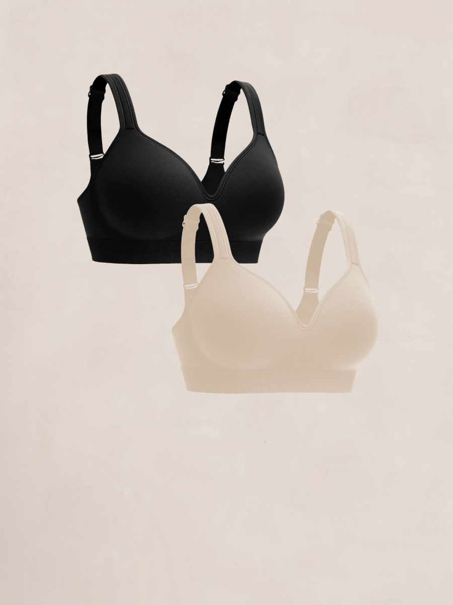 Shapermint Essentials 2-Pack Sweetheart Wireless Contour Bra