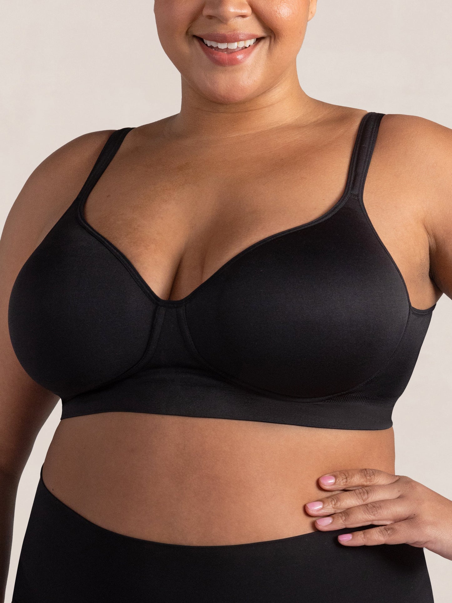 Truekind® 2-Pack Wireless Lift T-Shirt Bra