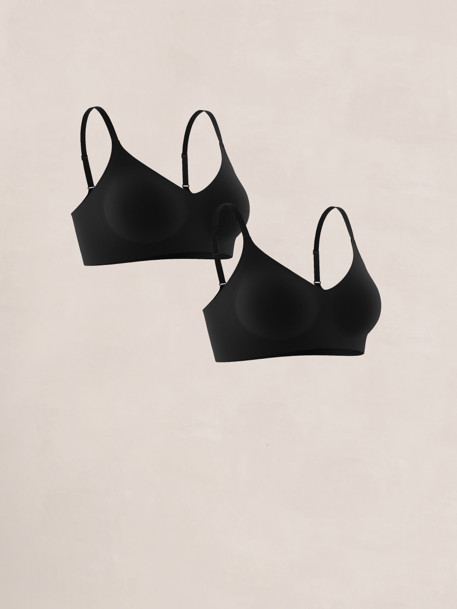 Shapermint Essentials 2-Pack Smoothing Comfort Wireless Bra