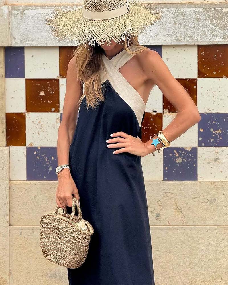 Sienna– Breathable Crossed Maxi Dress