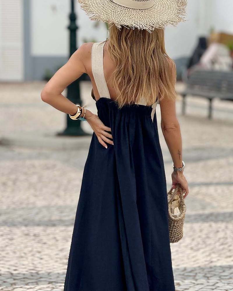Sienna– Breathable Crossed Maxi Dress