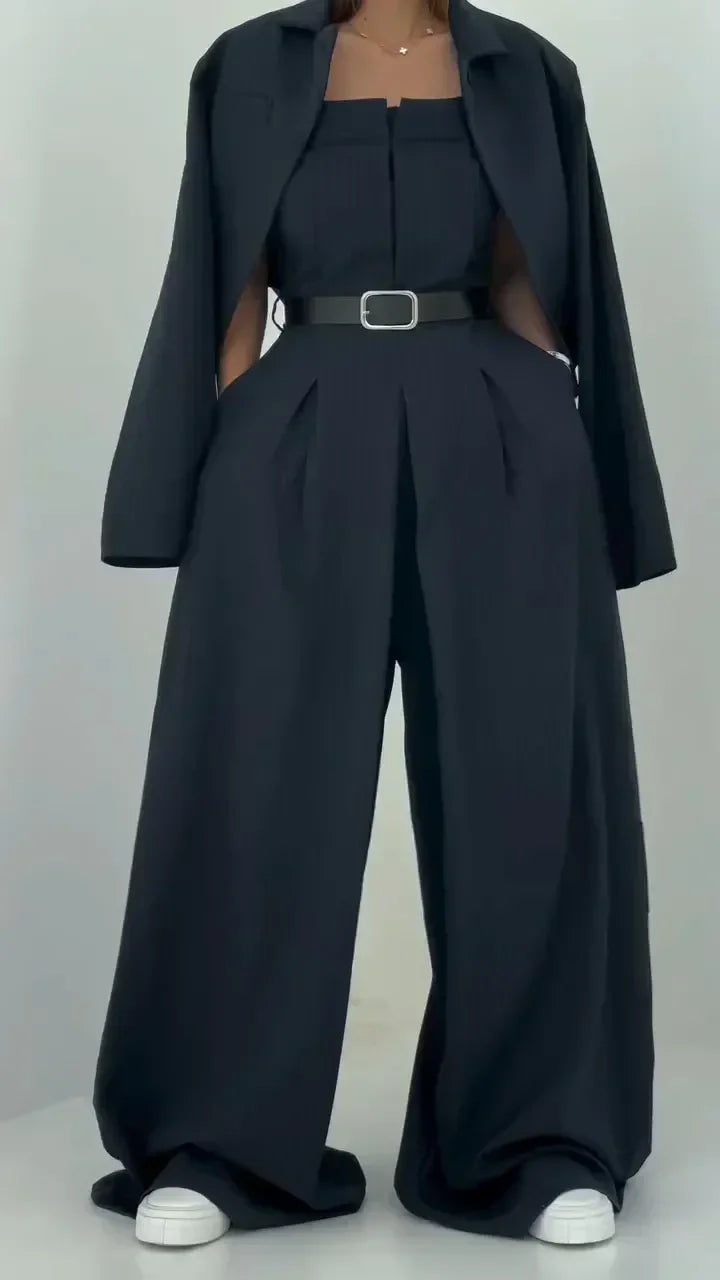 ECLAT - BUSTIER AND BLAZER TROUSER SET