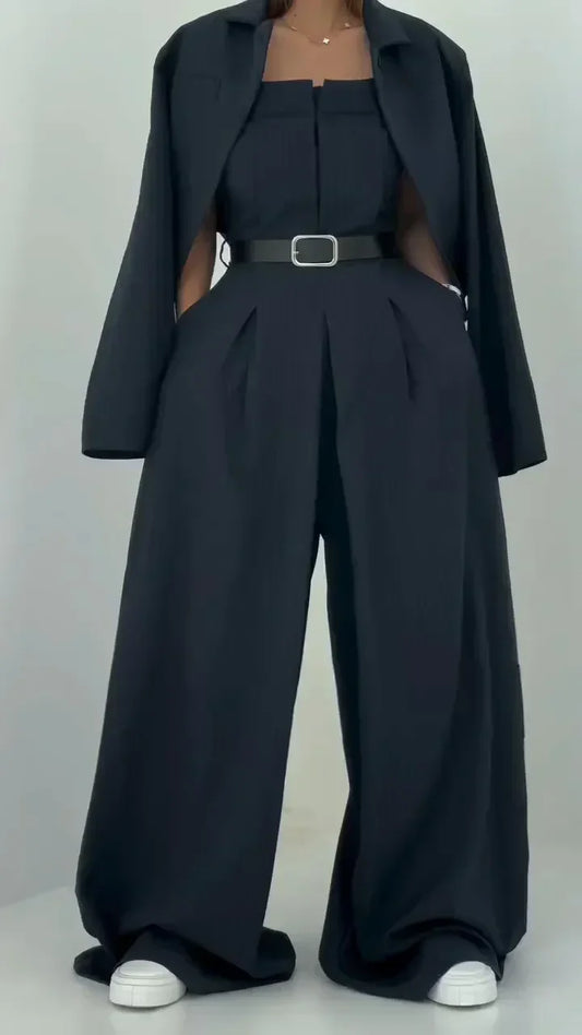 ECLAT - BUSTIER AND BLAZER TROUSER SET