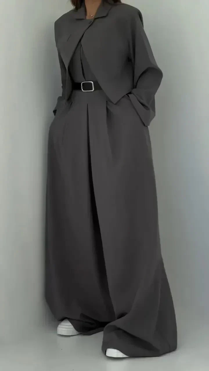 ECLAT - BUSTIER AND BLAZER TROUSER SET