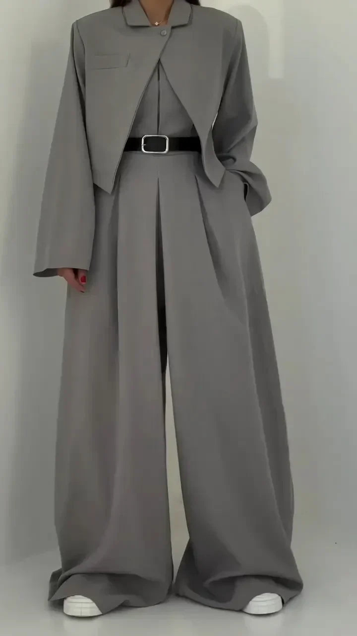 ECLAT - BUSTIER AND BLAZER TROUSER SET