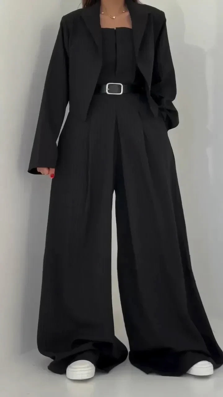 ECLAT - BUSTIER AND BLAZER TROUSER SET