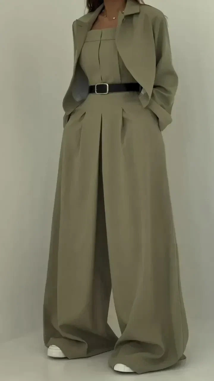 ECLAT - BUSTIER AND BLAZER TROUSER SET
