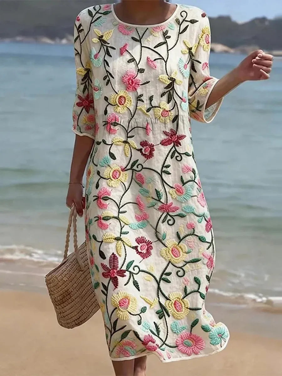 Rebecca | Women's Dress with Floral Pattern