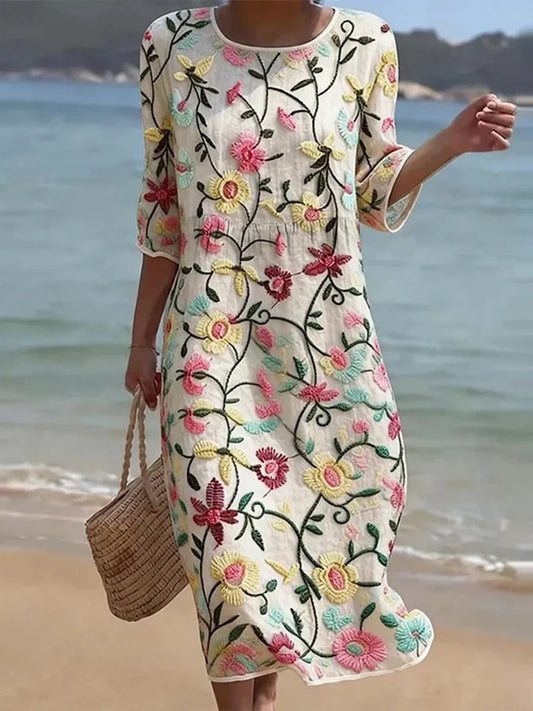 Rebecca | Women's Dress with Floral Pattern