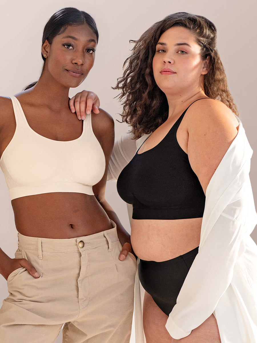 Shapermint Essentials 2-Pack Everyday Comfort Straps Wireless Shaping Bra
