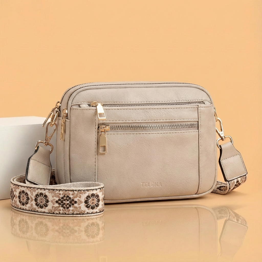 Valeria | Refined Leather Shoulder Bag