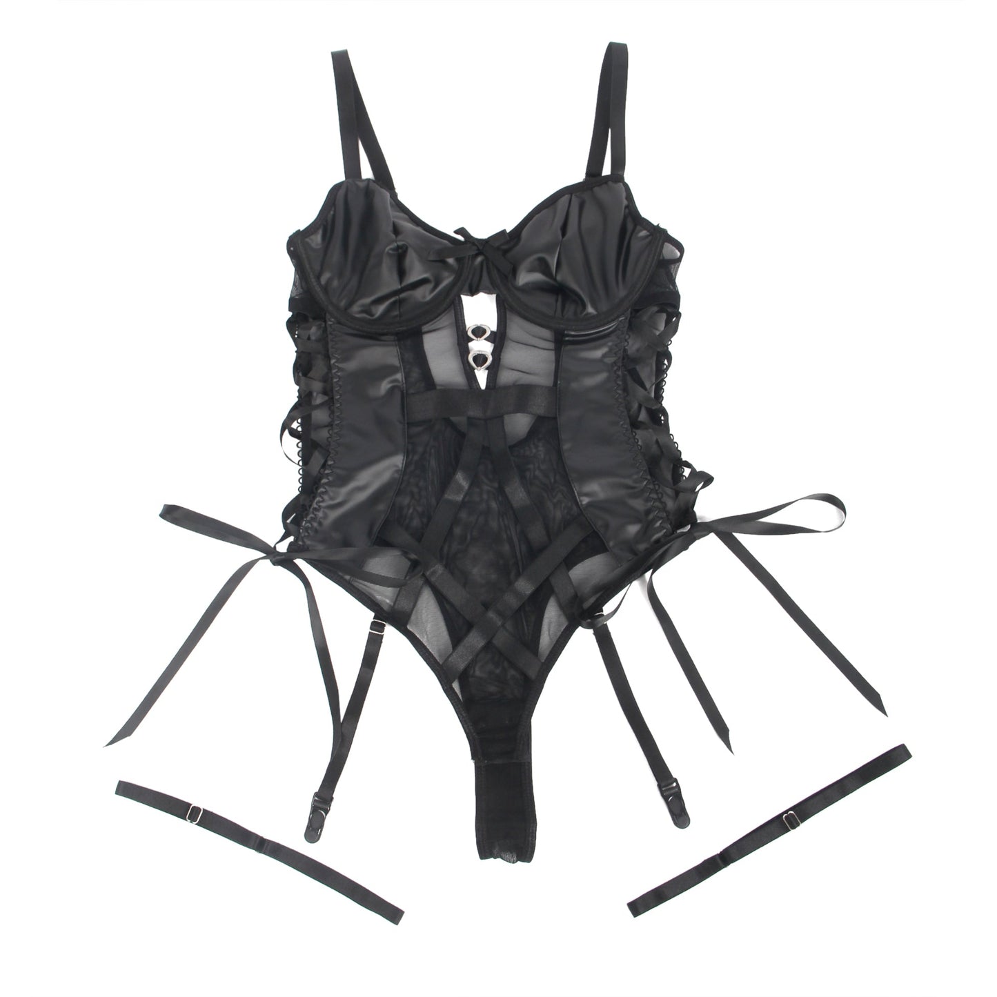 Celestine Noir™ | Leather Lingerie