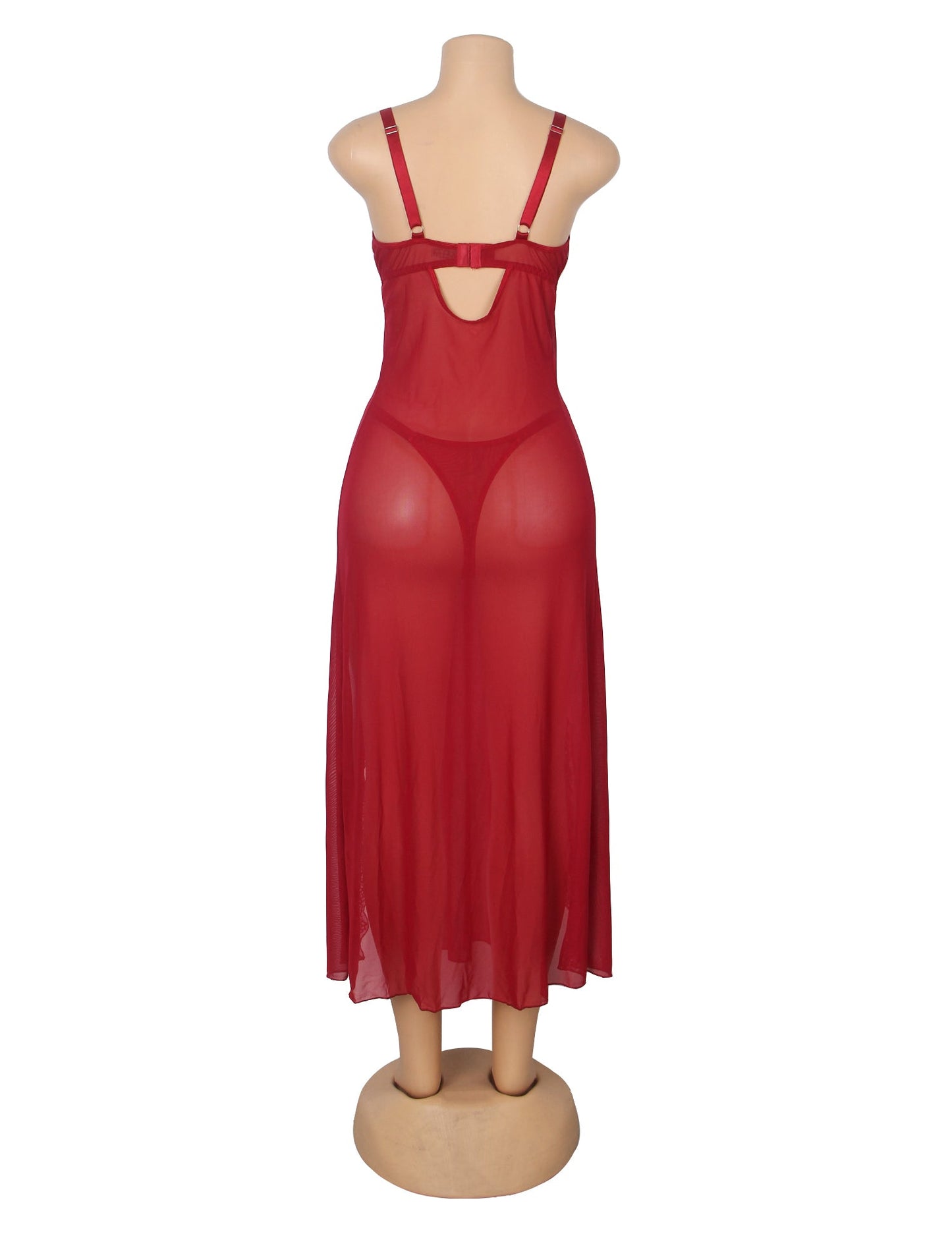 Valentina Rosé™ | Lace Split Maxi Negligee