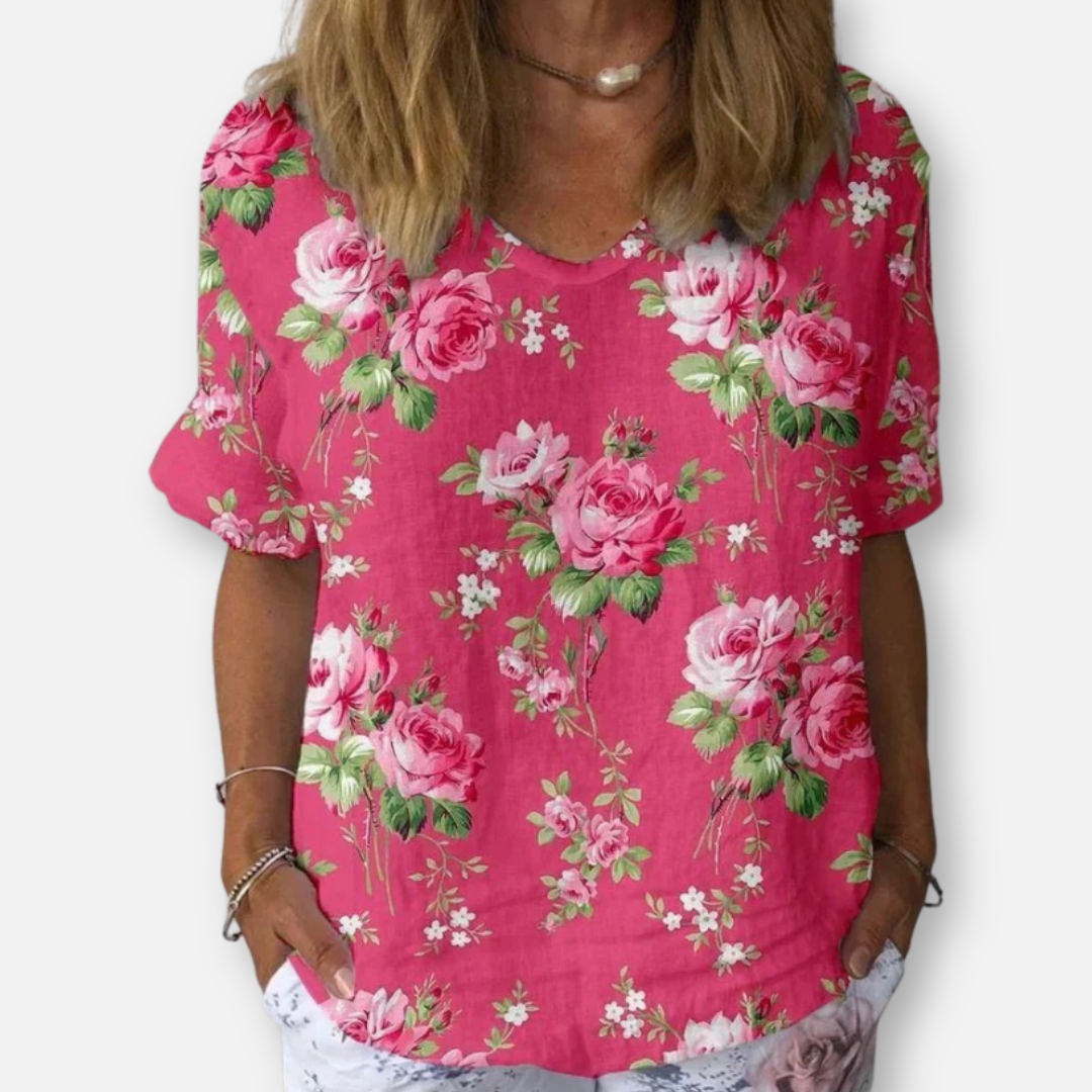 Cindy | Artistic Floral Shirt
