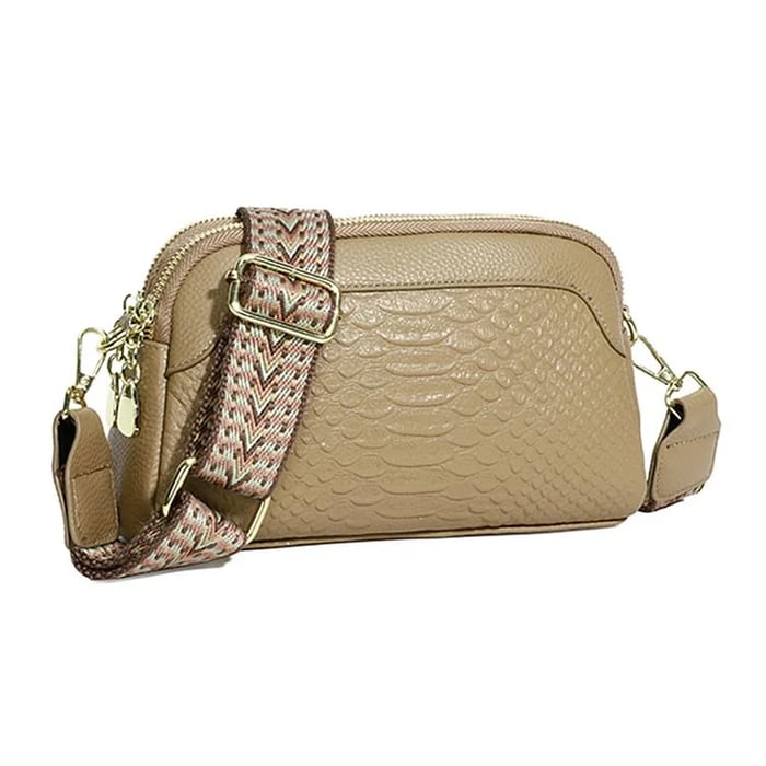 Allira – Croc-Pattern Mini Crossbody Bag