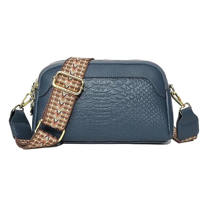 Allira – Croc-Pattern Mini Crossbody Bag