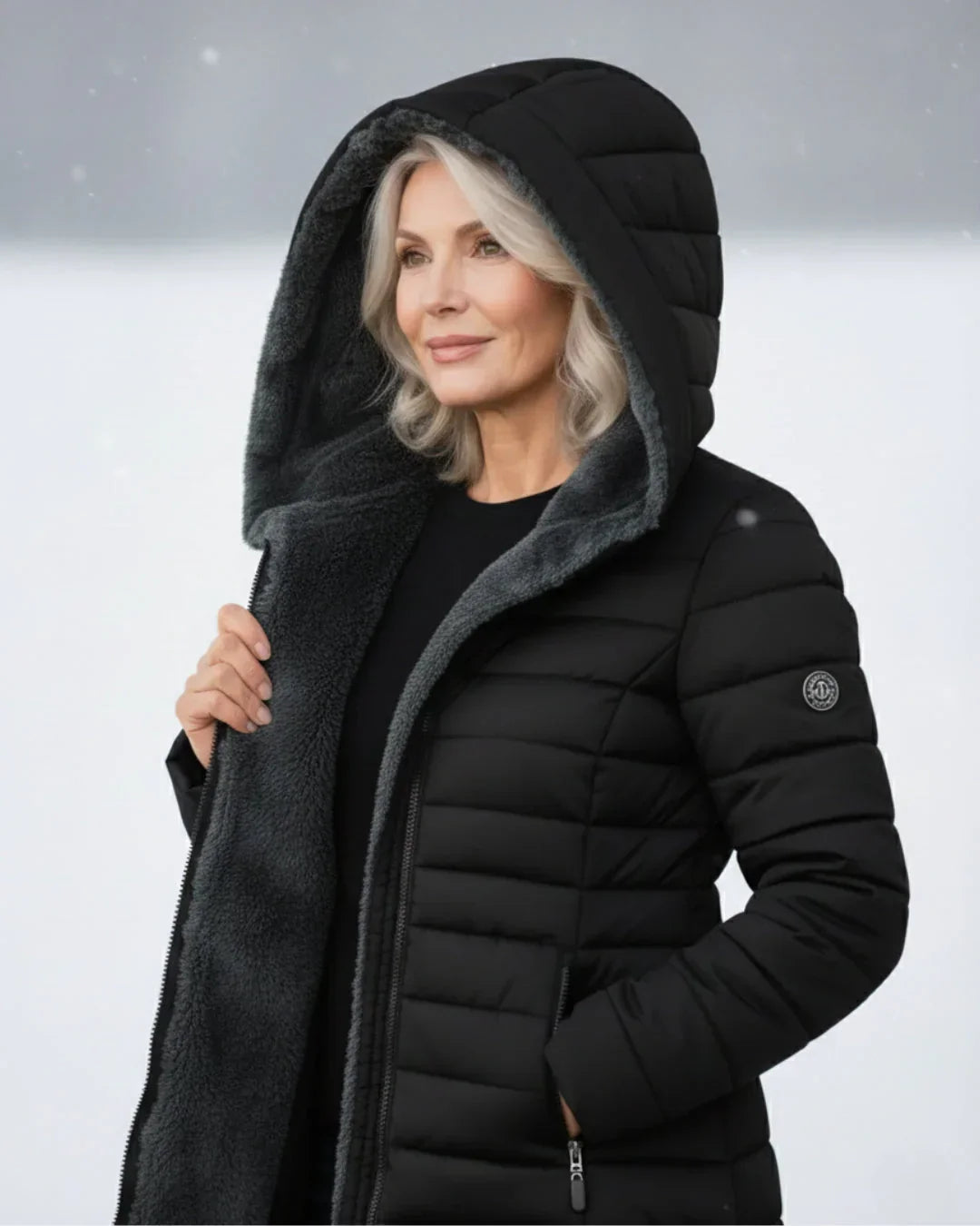 Olivia | Women’s Padded Winter Coat with Hood