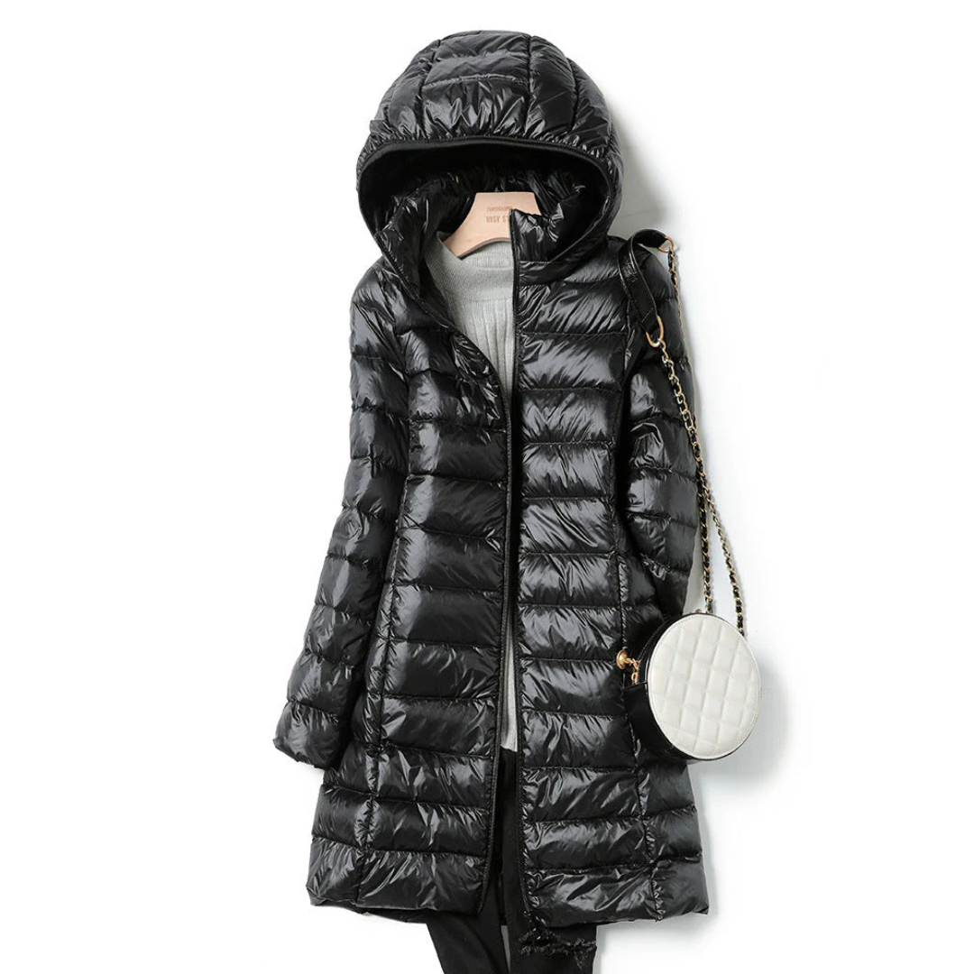 Katie™ - Long Ultralight Puff Down Jacket
