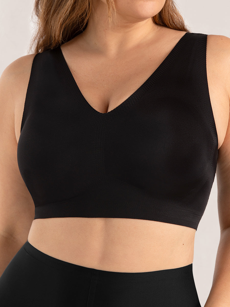 Truekind® 2-Pack Everyday Comfort V-Neck Bralette