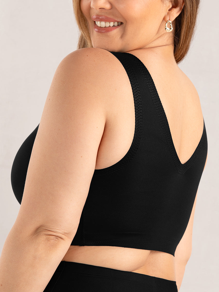 Truekind® 2-Pack Everyday Comfort V-Neck Bralette