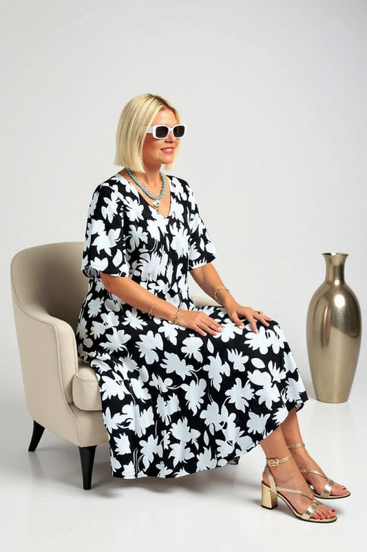 SinclairFashionSydney | Elegant Dress with Flattering Tummy Coverage