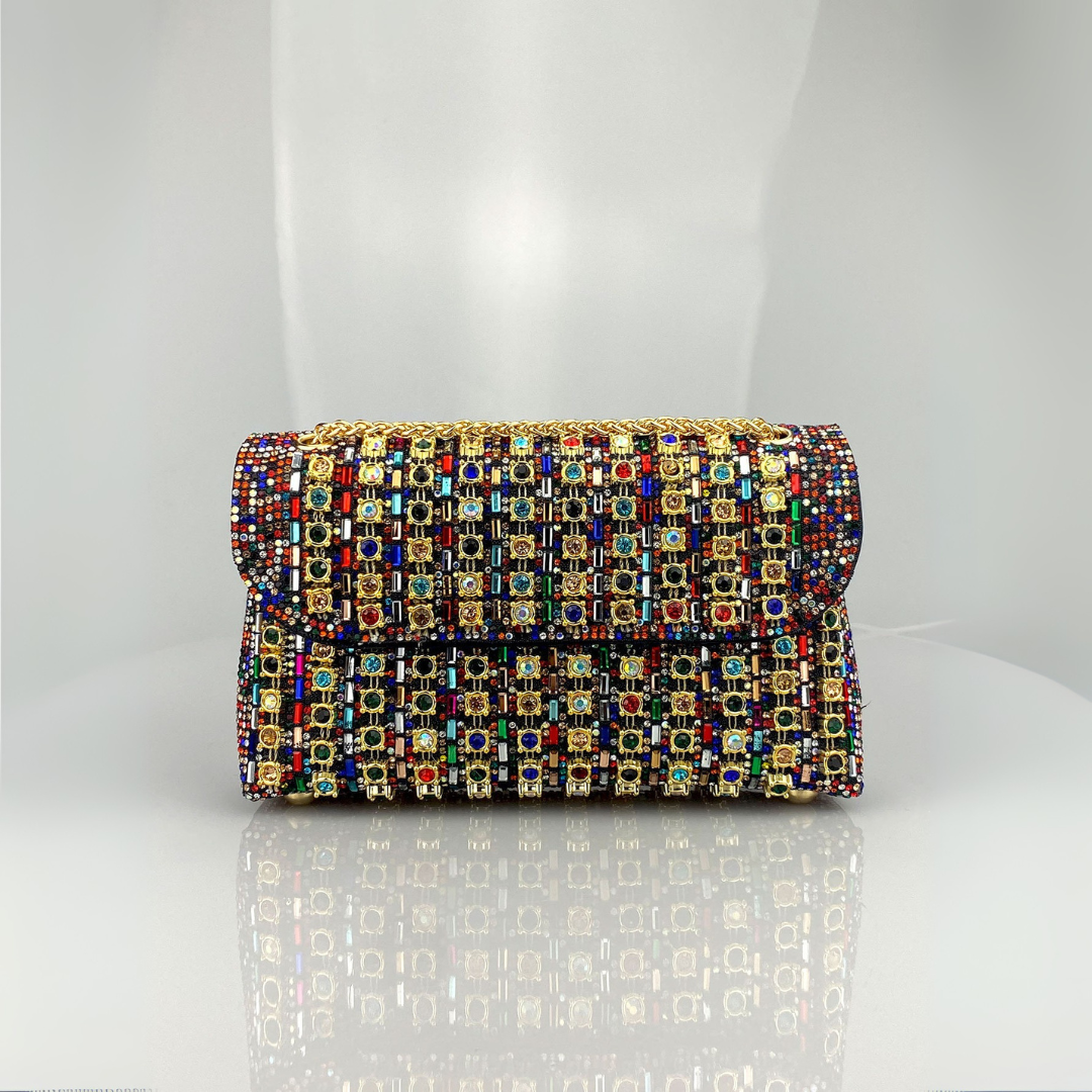 Nayeli – Chic Chain Coloured Diamond Shoulder Bag
