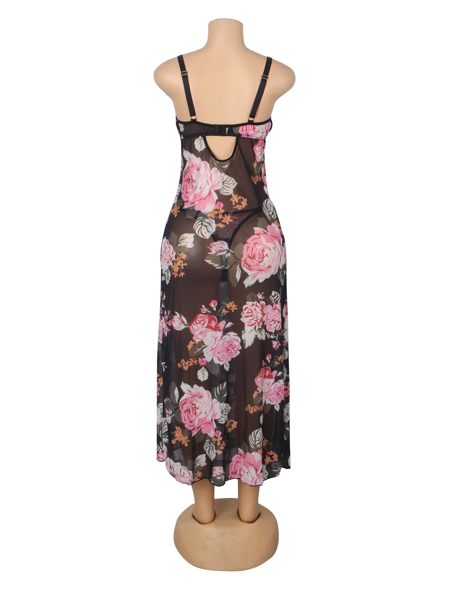 Valentina Rosé™ | Lace Split Maxi Negligee