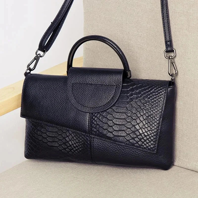 Celia – Structured Black Handbag