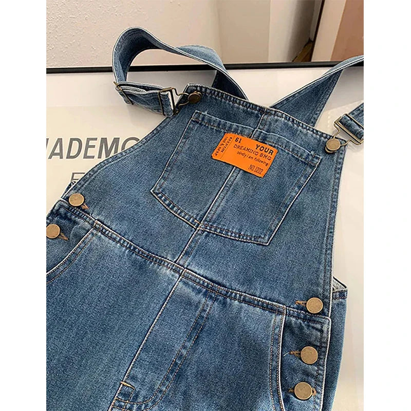 Harper | Straight Leg Bib Denim Overalls