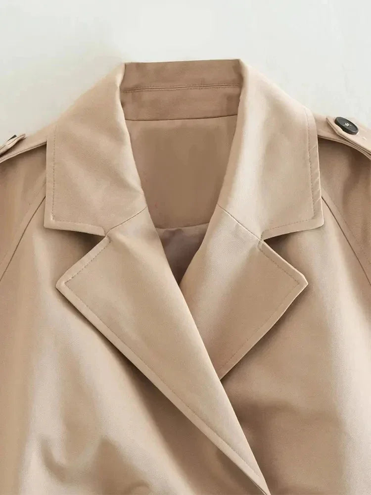 Celestra™ – Cropped Trench Coat