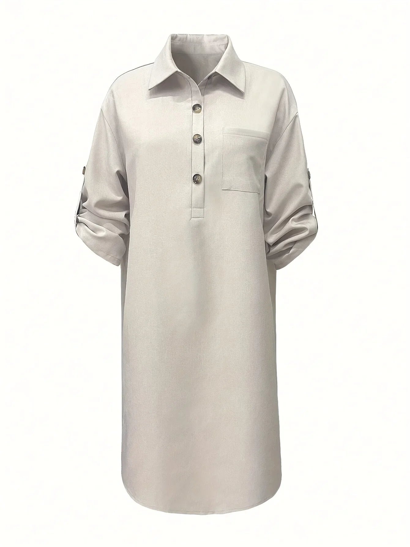 Kalina - Linen Blend Shirt Dress