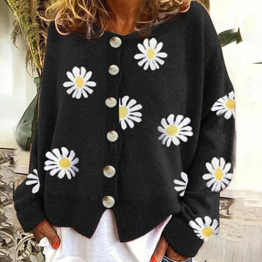 Angel™ - Cute Cardigan With Daisies