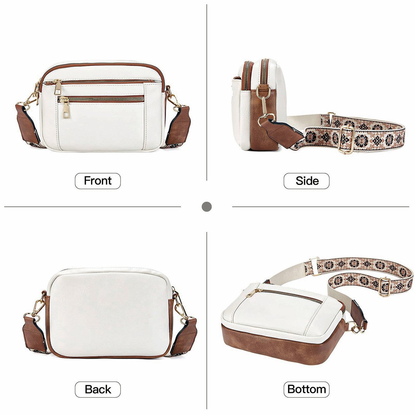 Valeria | Refined Leather Shoulder Bag
