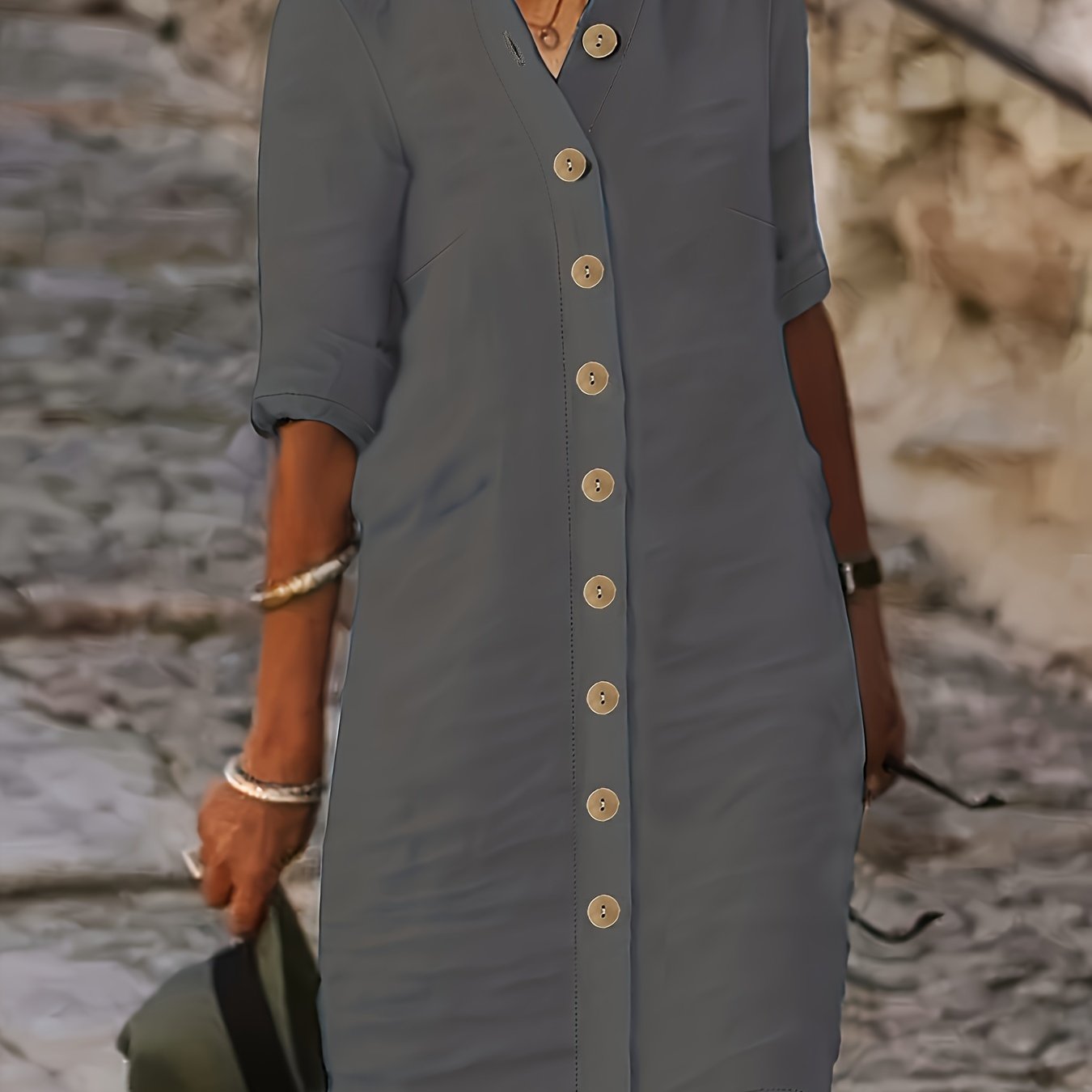 Mirella – Button-Down Shirt Dress