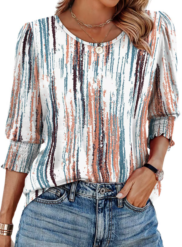 Arika | Printed Charm Top