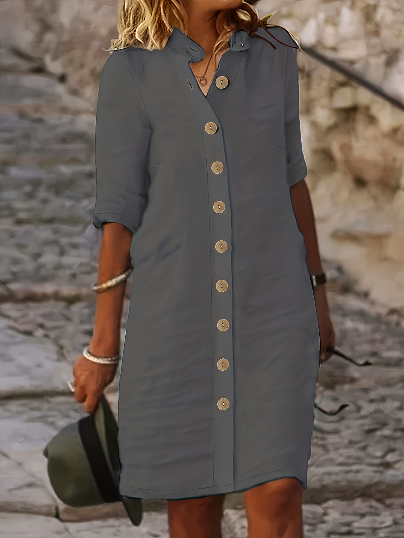 Mirella – Button-Down Shirt Dress