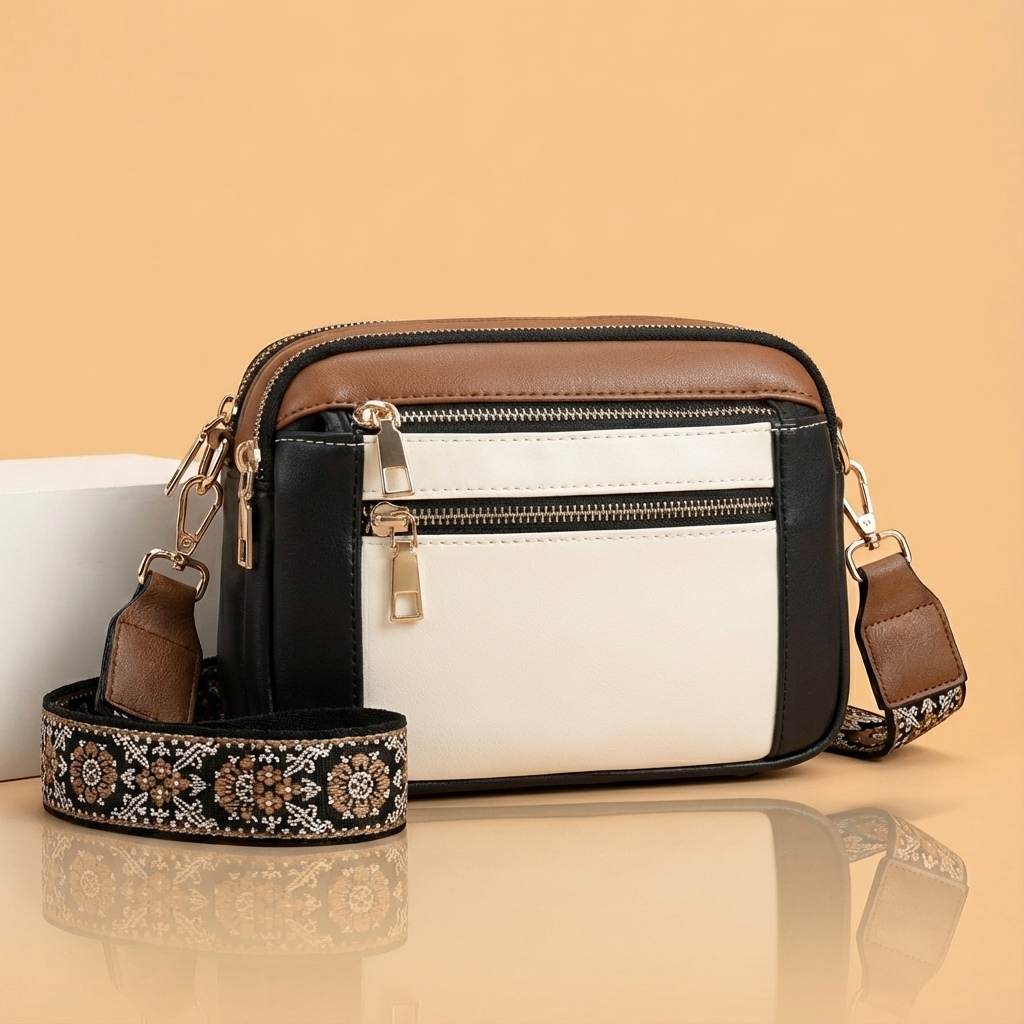 Valeria | Refined Leather Shoulder Bag