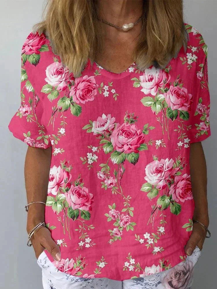 Cindy | Artistic Floral Shirt