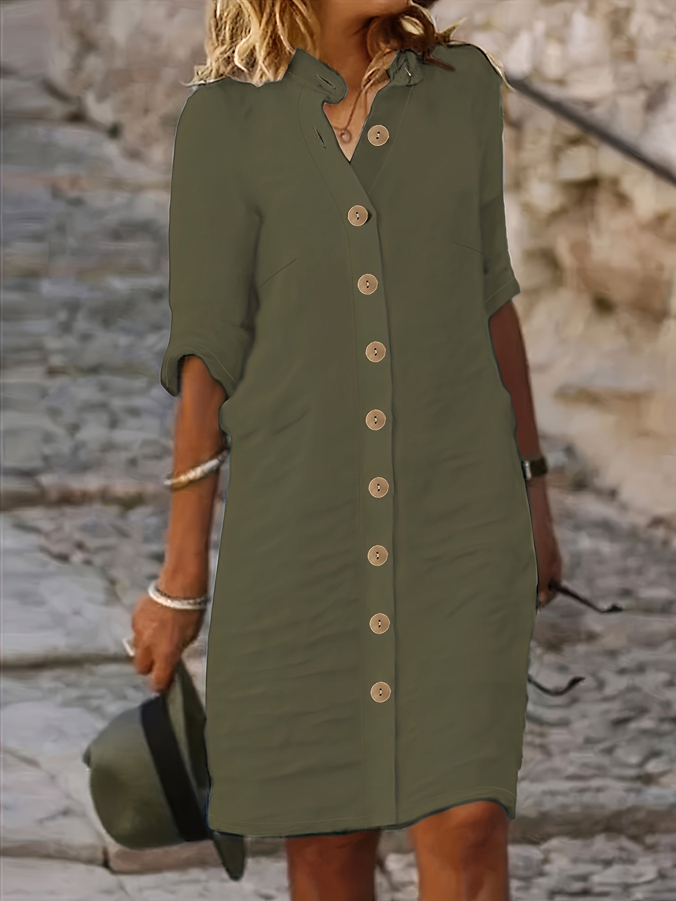 Mirella – Button-Down Shirt Dress