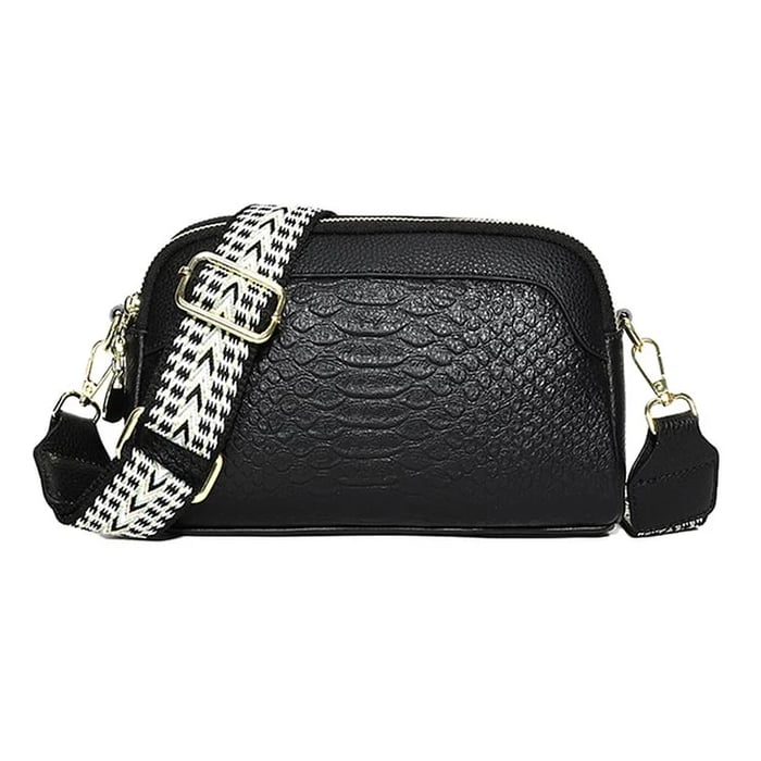 Allira – Croc-Pattern Mini Crossbody Bag