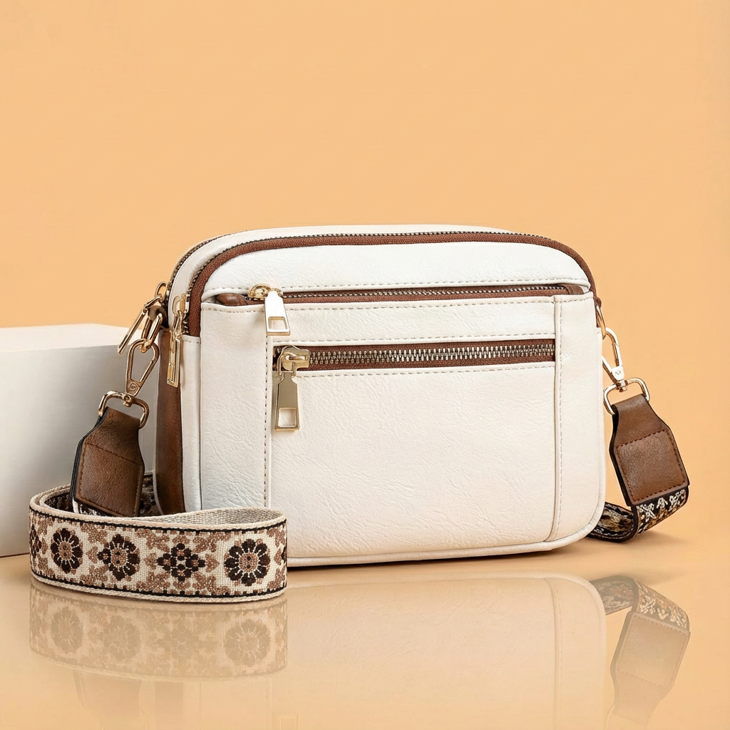 Valeria | Refined Leather Shoulder Bag