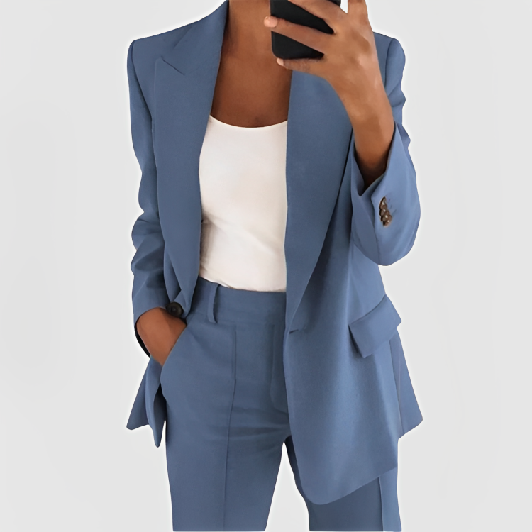 LUNA - STYLISH REFINED CHIC BLAZER SET