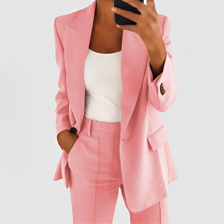 LUNA - STYLISH REFINED CHIC BLAZER SET